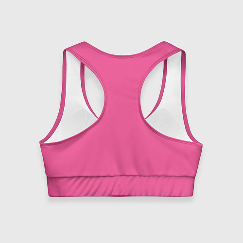 Женский спортивный топ Pink / 3D-принт – фото 2