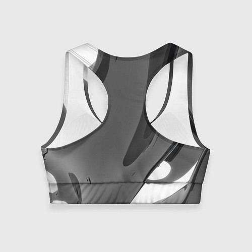 Женский спортивный топ Краска / 3D-принт – фото 2