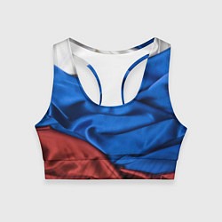 Женский спортивный топ Российский Триколор