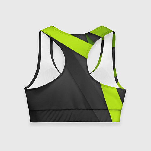 Женский спортивный топ Спортивная геометрия 6 / 3D-принт – фото 2
