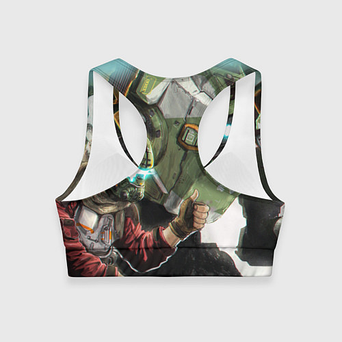 Женский спортивный топ Titanfall / 3D-принт – фото 2