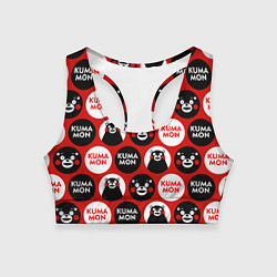 Женский спортивный топ Kumamon Pattern