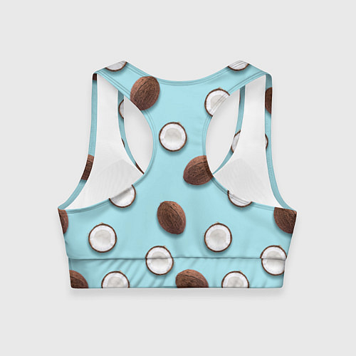 Женский спортивный топ Кокосовое настроение / 3D-принт – фото 2