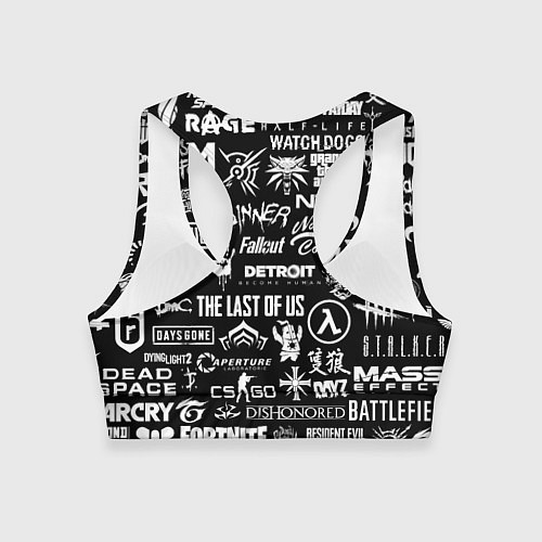 Женский спортивный топ Истинный геймер / 3D-принт – фото 2