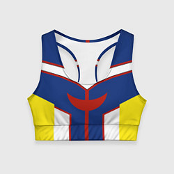 Женский спортивный топ ALL MIGHT MY HERO ACADEMIA MHA МОЯ ГЕРОЙСКАЯ АКАДЕ