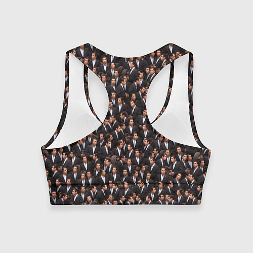 Женский спортивный топ Растерянный Траволта / 3D-принт – фото 2