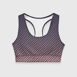 Топик спортивный женский Dots pattern, цвет: 3D-принт