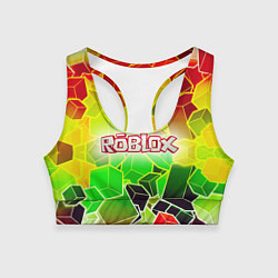 Топик спортивный женский Роблокс, цвет: 3D-принт