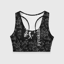 Топик спортивный женский Pyrokinesis, цвет: 3D-принт