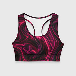 Топик спортивный женский Abstract Fluid, цвет: 3D-принт