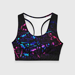 Топик спортивный женский MARSMELLO NEON, цвет: 3D-принт