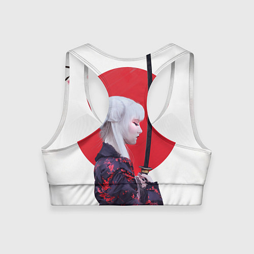 Женский спортивный топ Самурай / 3D-принт – фото 2