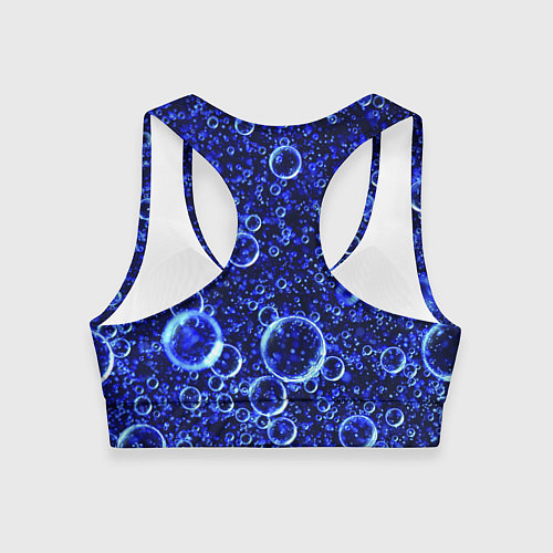 Женский спортивный топ Пузыри / 3D-принт – фото 2