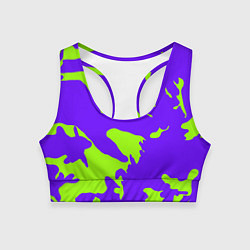Топик спортивный женский Тeкстура, цвет: 3D-принт