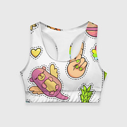 Женский спортивный топ Emoji
