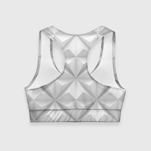 Женский спортивный топ Ромбы / 3D-принт – фото 2
