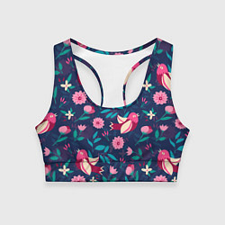 Женский спортивный топ Арт джунгли