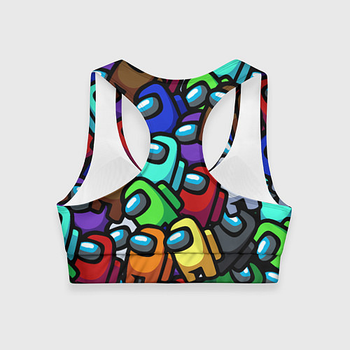 Женский спортивный топ Among us / 3D-принт – фото 2