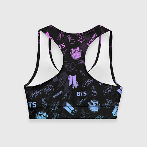 Женский спортивный топ BTS / 3D-принт – фото 2