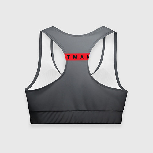 Женский спортивный топ Hitman III / 3D-принт – фото 2