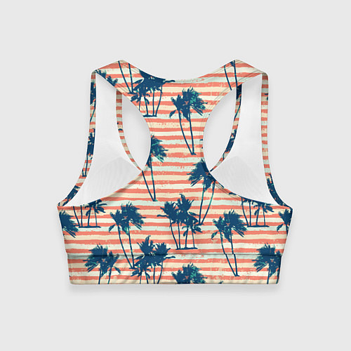 Женский спортивный топ Экзотик Паттерн / 3D-принт – фото 2