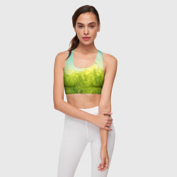 Топик спортивный женский Природная Абстракция, цвет: 3D-принт — фото 2