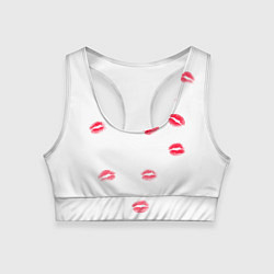Топик спортивный женский TRAP KISS, цвет: 3D-принт