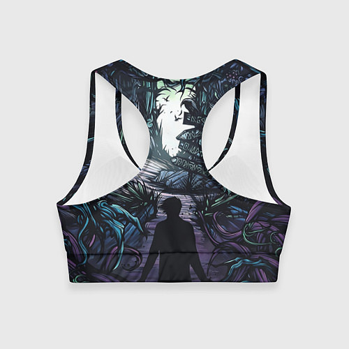 Женский спортивный топ Мистический Лес / 3D-принт – фото 2