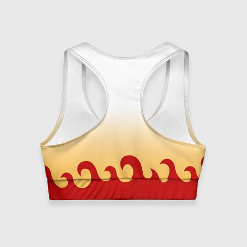 Женский спортивный топ ШИНДЖУРО РЕНГОКУ KNY / 3D-принт – фото 2