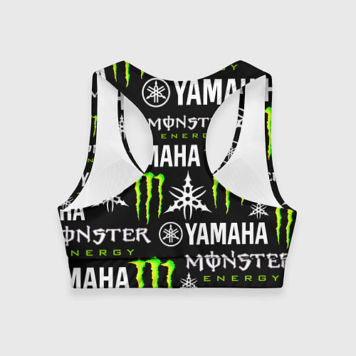 Женский спортивный топ YAMAHA X MONSTER SPORT / 3D-принт – фото 2