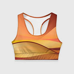 Топик спортивный женский Пустыня Арракис Дюна, цвет: 3D-принт