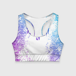 Топик спортивный женский 6IX9INE, цвет: 3D-принт
