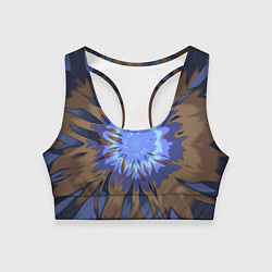 Топик спортивный женский Василек Абстракция, цвет: 3D-принт