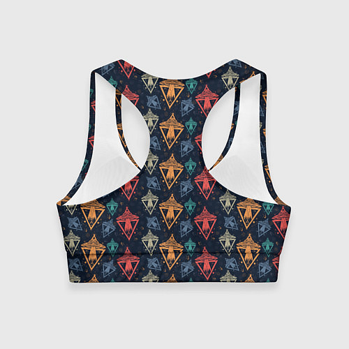 Женский спортивный топ Похищение / 3D-принт – фото 2