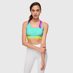 Топик спортивный женский Deltarune - Подтёки, цвет: 3D-принт — фото 2