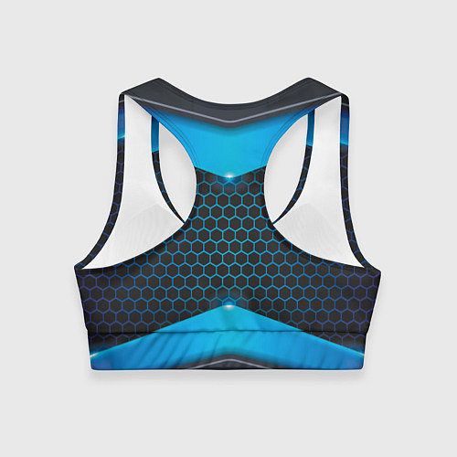 Женский спортивный топ 3D NEON БРОНЬ / 3D-принт – фото 2
