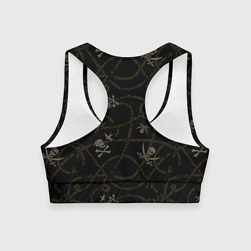 Женский спортивный топ Пираты Карибского моря Паттерн / 3D-принт – фото 2