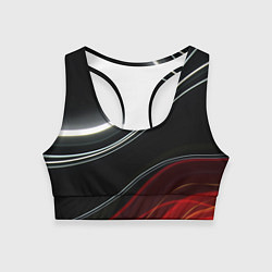 Топик спортивный женский Спорт - линии, цвет: 3D-принт