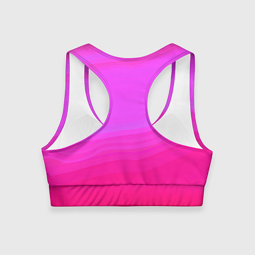 Женский спортивный топ Neon pink bright abstract background / 3D-принт – фото 2