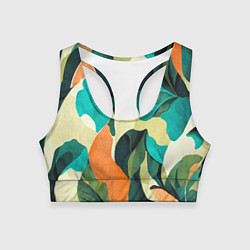 Женский спортивный топ Multicoloured camouflage