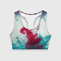 Женский спортивный топ Абстрактный красочный дым