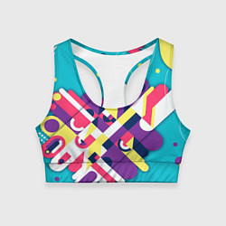 Топик спортивный женский Просто красивый фон, цвет: 3D-принт