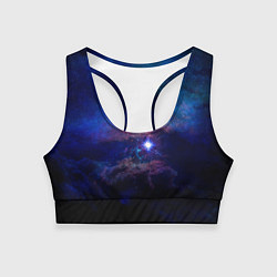 Топик спортивный женский Звёздное небо, цвет: 3D-принт