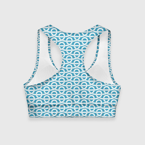 Женский спортивный топ Узел верёвочный / 3D-принт – фото 2