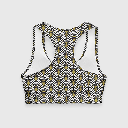 Женский спортивный топ Ар деко геометрический дизайн / 3D-принт – фото 2