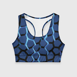 Топик спортивный женский Ручей, цвет: 3D-принт