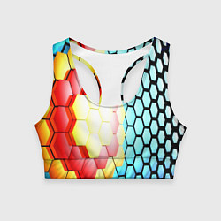 Женский спортивный топ Shape abstract color