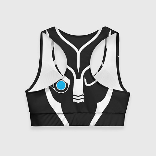 Женский спортивный топ Mass Effect Garrus Art / 3D-принт – фото 2