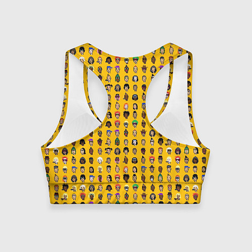 Женский спортивный топ Crypto Punks / 3D-принт – фото 2