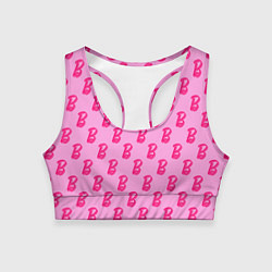 Топик спортивный женский Барби Фильм Текстура, цвет: 3D-принт